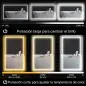 Espejo de Baño LED 100x60 cm con Luz Retroiluminado Antivaho Brillo Ajustable Montaje Vertical u Horizontal Espejo de Baño LED 100x60 cm con Luz Retroiluminado Antivaho Brillo Ajustable Montaje Vertical u Horizontal