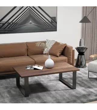 Conjunto de 2 Patas para Mesa Patas de Diseño Rectangular con Tornillos Incluidos para Mesa DIY 70x41 cm Negro