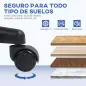 Silla de Oficina sin Brazos Silla de Escritorio Giratoria con Respaldo de Malla Transpirable Altura Ajustable Azul