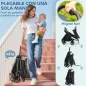 Carrito para Bebé Plegable Respaldo Reclinable Reposapiés Ajustable Capota Arnés de 5 Puntos Carga 15 kg Azul Oscuro
