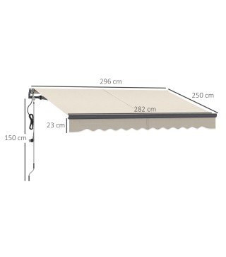 Toldo Eléctrico Retráctil