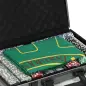 Set de Póker con 400 Fichas 2 Barajas de Cartas Dados Tapete y Botón de Crupier Set de Casino Texas Hold'em con Maletín