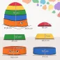 Conjunto de Piedras de Equilibrio para Niños Apilables de 5 Piezas Antideslizantes para Interior y Exterior Multicolor