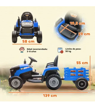 Tractor Eléctrico Infantil
