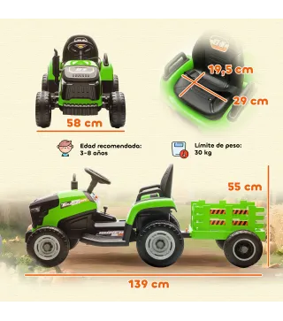 Tractor Eléctrico Infantil