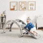 Escalada para Niños de 18-48 Meses 4 en 1 con Arco de Escalada Mecedora Rampa y Tobogán 164x70x57 cm Gris y Blanco