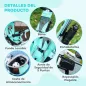 Triciclo para Bebés +12 Meses con Mango de Empuje Telescópico y Desmontable Bolso para Mamá y Portabotellas Verde Mint Triciclo para Bebés +12 Meses con Mango de Empuje Telescópico y Desmontable Bolso para Mamá y Portabotellas Verde Mint