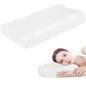 Almohada Cervical y Cuello de Espuma Viscoelástica con Diseño Ergonómico Doble Altura para Dormir de Lado y Boca Arriba