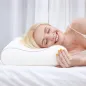 Almohada Cervical y Cuello de Espuma Viscoelástica con Diseño Ergonómico Doble Altura para Dormir de Lado y Boca Arriba