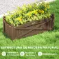 Jardinera de Madera Elevada para Cultivar Plantas Flores Hierba para Jardín Balcón Terraza 90x39x37 cm Café Oscuro