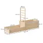 Jardinera Elevada con Celosía de Madera para Plantas Trepadoras y 2 Cajas de Cultivo 222x63x132 cm Natural Jardinera Elevada con Celosía de Madera para Plantas Trepadoras y 2 Cajas de Cultivo 222x63x132 cm Natural