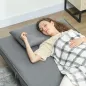 Sillón Cama Individual 3 en 1 Sofá Cama Plegable con Respaldo Ajustable y Cojín para Sala Dormitorio 90x78x79 cm Gris