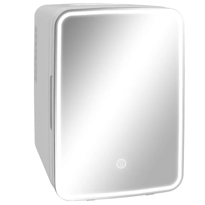 Nevera Cosméticos 10L Extrasilenciosa 12V/240V para Enfriar y Calentar Frigorífico Pequeño para Dormitorio Maquillaje