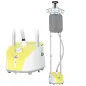 Plancha de Vapor Vertical 1950W 2 L con Temperatura Ajustable en 11 Niveles y Barra Telescópica Amarillo
