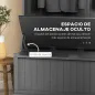 Perchero Zapatero con Banco de Almacenamiento y 5 Ganchos Estilo Moderno 96x34x179,7 cm Negro