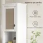 Columna de Baño con Estantes Ajustables 2 Puertas con Frontal de Ratán y 2 Compartimentos 40x30x167,5 cm Blanco Columna de Baño con Estantes Ajustables 2 Puertas con Frontal de Ratán y 2 Compartimentos 40x30x167,5 cm Blanco