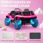 Coche Eléctrico para Niños de +3 Años Volkswagen E-Buggy 12V con Mando a Distancia 2,4 G Ruedas con Suspensión Rosa