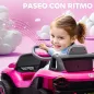 Coche Eléctrico para Niños de +3 Años Volkswagen E-Buggy 12V con Mando a Distancia 2,4 G Ruedas con Suspensión Rosa