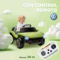 Coche Eléctrico para Niños de +3 Años Volkswagen E-Buggy 12V con Mando a Distancia 2,4 G Ruedas con Suspensión Verde