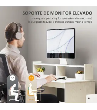 Escritorio con Estantería