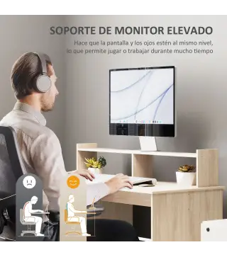 Escritorio con Estantería