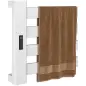 Toallero Eléctrico de Pared para Baño con 4 Barras Calentamiento Rápido Wi-Fi y Pantalla Táctil 47,5x9,5x49 cm Blanco