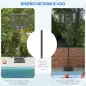 Canasta de Baloncesto de Exterior 2 en 1 con Altura Ajustable 230-305 cm Aro de Baloncesto con Soporte Ruedas Base Negro