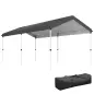 Carpa Plegable 6x3 m con Altura Ajustable en 3 Niveles Protección UV50+ y Bolsa de Transporte Blanco