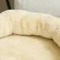 Árbol para Gatos Altura 66 cm Torre para Gatos con Cama Cueva Plataforma Bola Colgante y Poste de Yute Beige