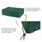 Funda para Muebles de Jardín Exterior Impermeable Tela Oxford con Cierre de Cordón y Ojales 222x155x67 cm Verde Oscuro