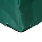 Funda para Muebles de Jardín Exterior Impermeable Tela Oxford con Cierre de Cordón y Ojales 222x155x67 cm Verde Oscuro