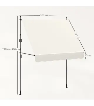 Toldo Manual Retráctil