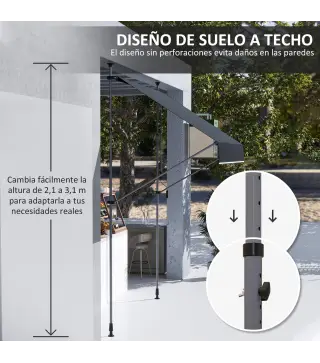Toldo Manual Retráctil