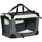 Transportín para Perros y Gatos Bolsa de Transporte para Mascotas Plegable con Cojín 60x41x41 cm Gris Transportín para Perros y Gatos Bolsa de Transporte para Mascotas Plegable con Cojín 60x41x41 cm Gris