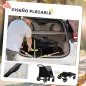Cochecito Plegable para Perros Carrito de Mascotas con Ventanas de Malla Correas de Seguridad 112x65x100 cm Gris y Negro