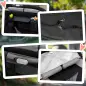 Cochecito Plegable para Perros Carrito de Mascotas con Ventanas de Malla Correas de Seguridad 112x65x100 cm Gris y Negro