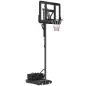 Canasta de Baloncesto para Exteriores/Interiores Altura Ajustable 235-305 cm con Ruedas Base Rellenable Bolsa de Peso