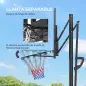 Canasta de Baloncesto para Exteriores/Interiores Altura Ajustable 235-305 cm con Ruedas Base Rellenable Bolsa de Peso