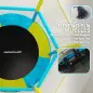 Trampolín Infantil de Interior con Red de Seguridad Cuerdas Elásticas y Barras Acolchadas 3-6 Años Ø140x190cm Azul Claro