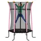 Cama Elástica Infantil Trampolín para Niños +3 Años con Red de Seguridad Ø163,5x190 cm Rosa