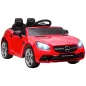 Coche Eléctrico para Niños de +3 Años Mercedes SLC 300 con Batería 12V Mando a Distancia Faros LED Bocina Música Rojo