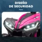 Quad Eléctrico para Niños de 3-5 Años Vehículo Eléctrico a Batería 12V con 2 Motores 83x53x55,5 cm Rosa