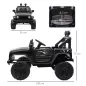 Coche Eléctrico para Niños de +3 Años Vehículo Todoterreno de Batería 12V con Control Remoto 100x65x72 cm Negro Coche Eléctrico para Niños de +3 Años Vehículo Todoterreno de Batería 12V con Control Remoto 100x65x72 cm Negro