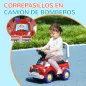 Coche Correpasillos para Niños de 18-36 Meses con 3 Luces Música Volante y Compartimento de Almacenaje 49x24x42 cm Rojo
