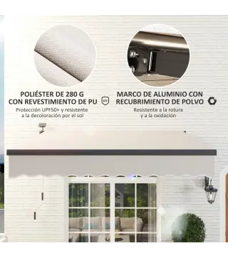 Toldo Manual Retráctil