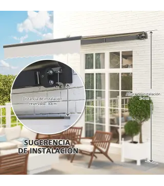 Toldo Manual Retráctil