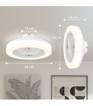 Ventilador Techo Luz