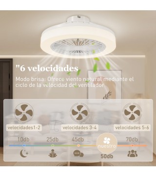 Ventilador Techo Luz