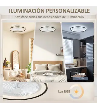 Ventilador Techo Luz