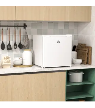 Mini Congelador de 35L con Temperatura Ajustable Puerta Reversible y Bajo Consumo Energético para Cocina Camping Blanco